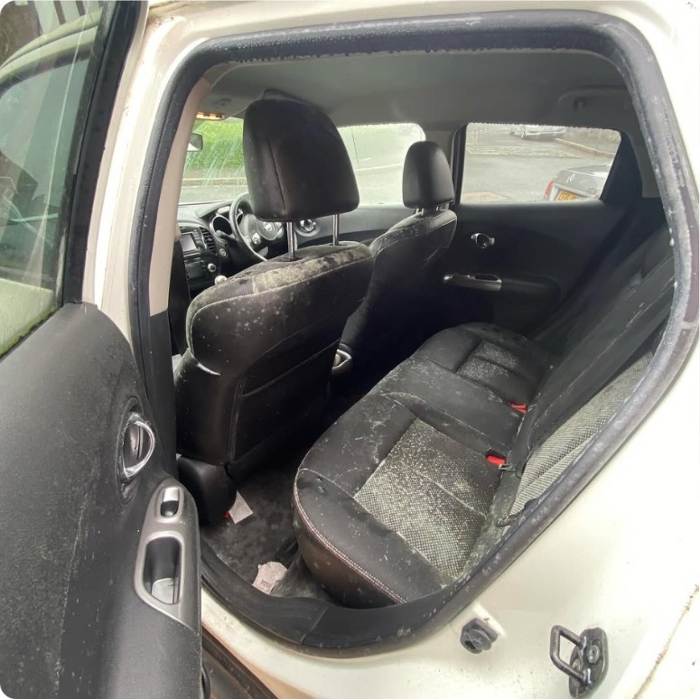 Before: Nissan Juke — Interior deep clean