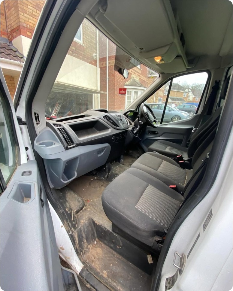 Before: Ford Transit — Interior deep clean