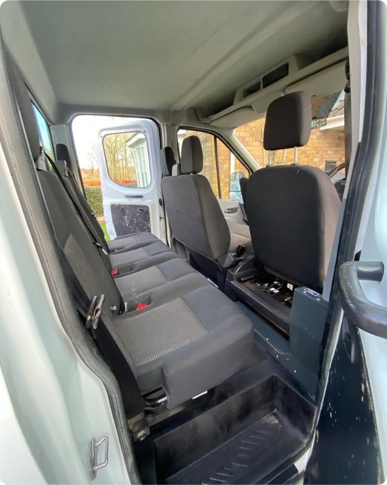 After: Ford Transit — Interior deep clean