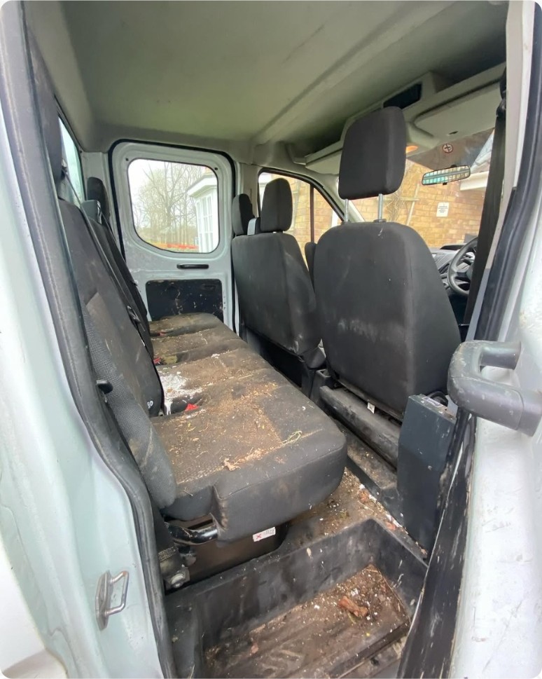 Before: Ford Transit — Interior deep clean
