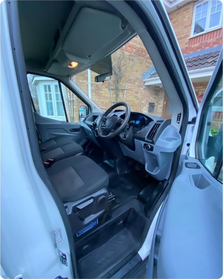 After: Ford Transit — Interior deep clean