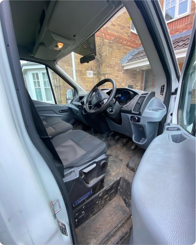 Before: Ford Transit — Interior deep clean