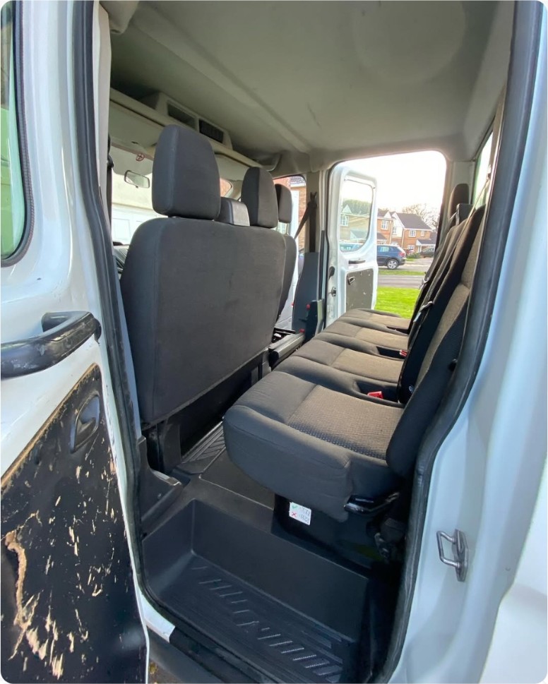 After: Ford Transit — Interior deep clean