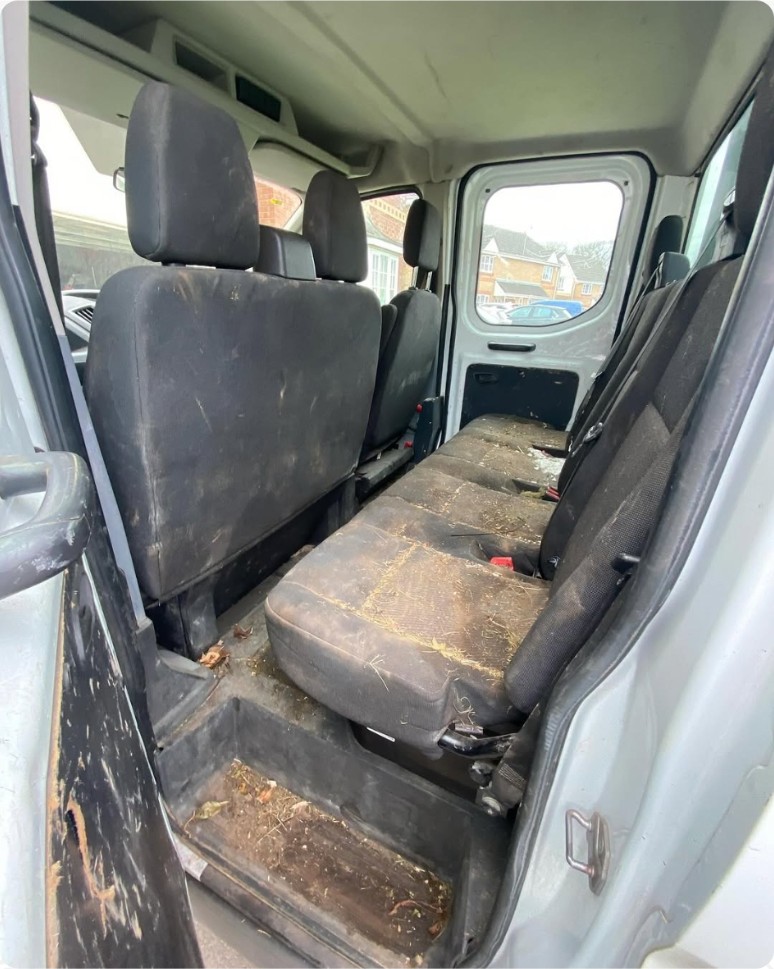 Before: Ford Transit — Interior deep clean