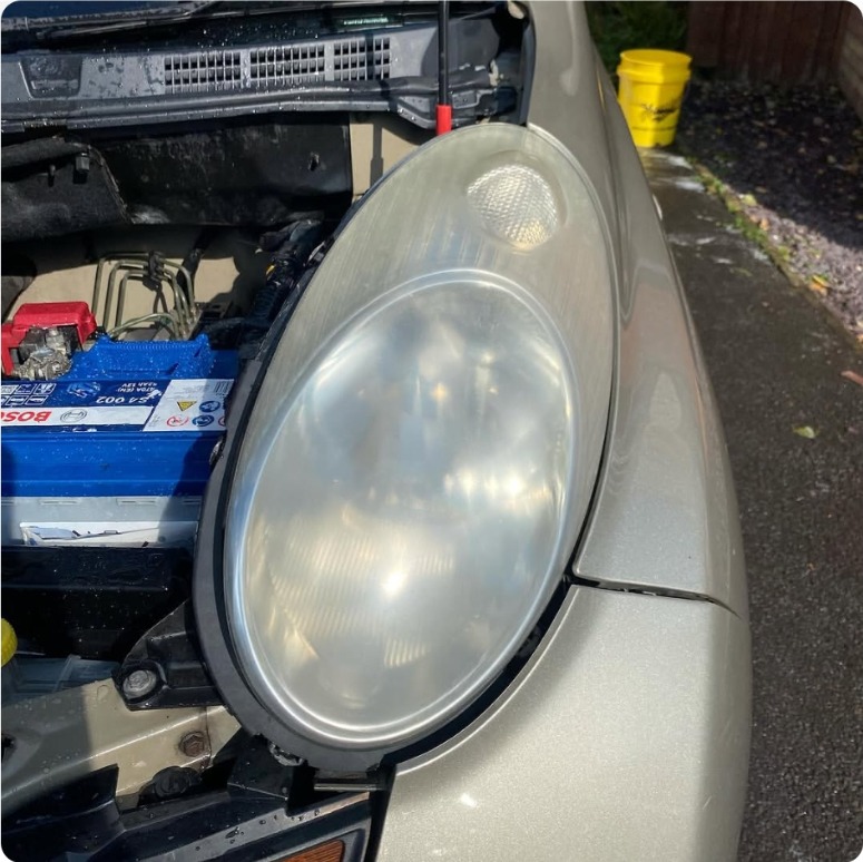 Before: Nissan Micra — Headlight restoration