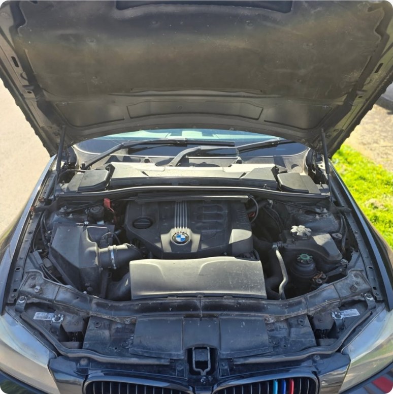 Before: BMW 3 Series — Engine bay clean